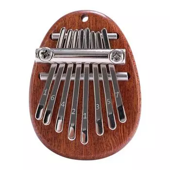 8-клавишное мини-калимба с деревянным большим пальцем, фортепиано, музыкальный инструмент (Капля воды)