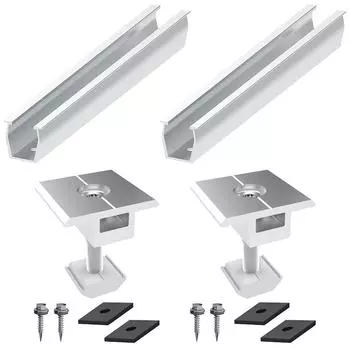 8 комплектов аксессуаров для держателей монтажных направляющих, алюминиевый солнечный модуль C