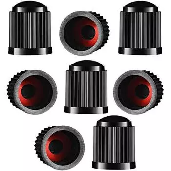 8 комплектов пластиковых пробок для шин с уплотнением для внедорожника, мотоцикла, грузовика, мотоцикла, черного цвета 1x1x2cm