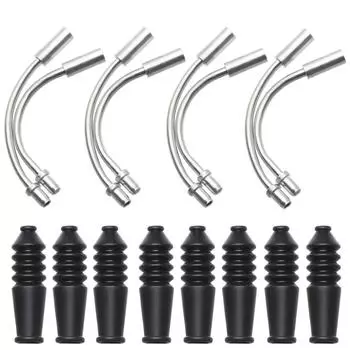 8 комплектов V-образных тормозных лапш, направляющих для троса, изгибов труб, защитных рукавов для шлангов, тормозных лапш для велосипедов MTB, горных велосипедов 8set 90 Bend