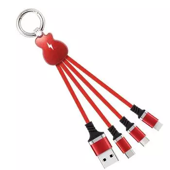 8-контактный брелок Micro USB выдвижной 3 в 1 USB кабель зарядный кабель провод для быстрой зарядки шнур для передачи данных