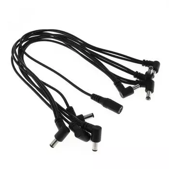 8-контактный цепной кабель, гитарная педаль эффектов, гирляндная цепь, 2,7 м, медный провод, разветвитель кабеля питания