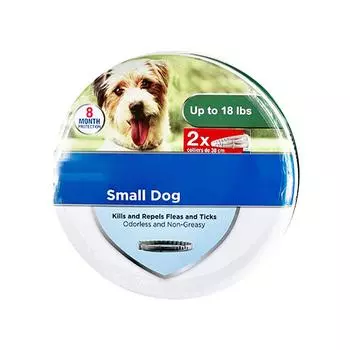 8 месяцев, ошейник против паразитов, против блох, против клещей, против лейшманиоза, для маленьких и средних собак One Size