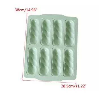 8-местная форма для миндального печенья в корейском стиле с витым узором, форма для выпечки торта, форма из углеродистой стали с антипригарным покрытием, форма для выпечки хлеба, буханки