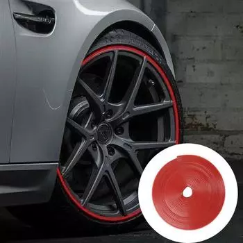 8 метров автомобильная наклейка стиль резиновый молдинг отделка обод колеса автомобиля лезвия протектор линия шин чёрный