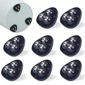 8 миниатюрных колесиков с самоклеящимся креплением для маленьких предметов мебели