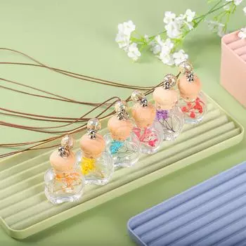 8 мл автомобильные духи подвесные флаконы ароматерапия многоразовый освежитель воздуха диффузор масло сухоцвет ароматизатор флакон авто сапер подвеска красный