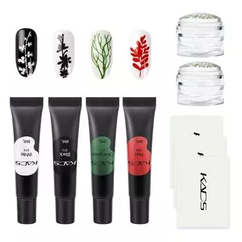 8 мл гель для стемпинга ногтей и скребок, масло для печати штампов для ногтей для шаблона дизайна ногтей, УФ-гель-лак, дизайн живописи