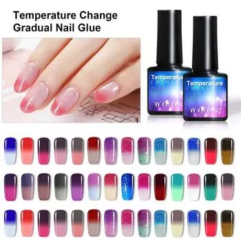 8 мл лак для ногтей, долговечный, легко удаляемый, цветной градиент, базовое верхнее покрытие, гель-лак для ногтей для профессионалов 6