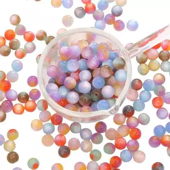 8 мм 10-20 шт./пакет смоляные градиентные бусины кошачий глаз имитация DIY браслет ожерелье серьги ювелирные изделия аксессуары 8mm 10pcs/bag