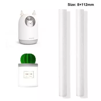 8 мм * 112 мм ватный тампон для увлажнителя воздуха для автомобиля, диффузор, ароматический диффузор, увлажнители, фильтры, можно разрезать, заменить детали, 10 шт./лот