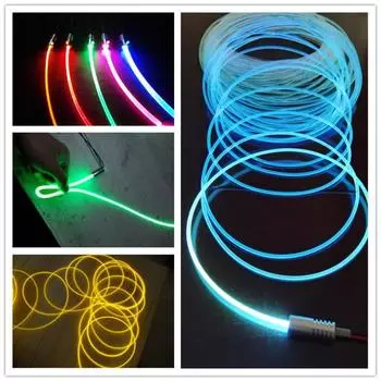 8 мм 12 В светодиодный светящийся светильник оптоволоконный осветитель украшения потолка автомобиля 8MM белый