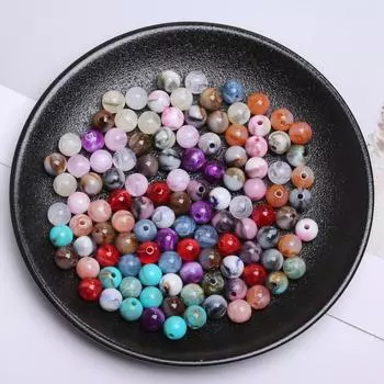 8 мм 30 шт. бусины с эффектом облаков, имитация нефритового камня для изготовления ювелирных изделий, браслет, ожерелье, бисер, модные аксессуары ручной работы Style12 8mm 30Pcs