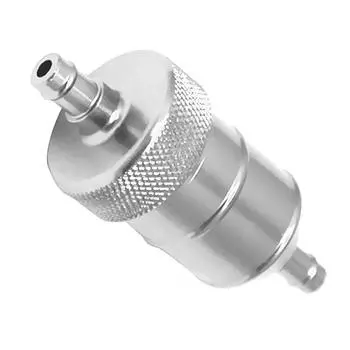 8 мм 5/16 дюйма алюминиевый рядный топливный бензиновый дизельный фильтр универсальный серебристый