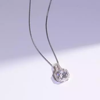 8 мм белый кубический цирконий AAA стерлингового серебра 925 пробы 45 см цирконий кулон ожерелье ювелирные изделия ожерелья белый