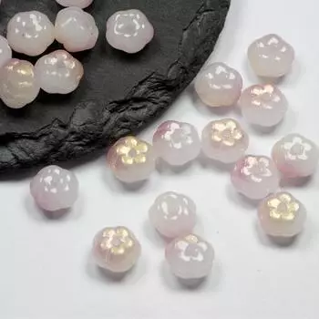 8 мм Браслет Ожерелье Изготовление Стекла Модные Украшения DIY Ювелирные Аксессуары Материалы Фонарь Из Бисера 50 Шт. Тыква Ручной Работы Украшения Для Волос Бусы