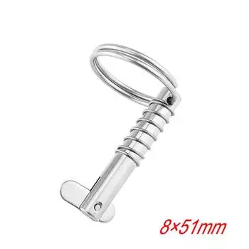 Быстросъемный штифт из нержавеющей стали 316, штифт тента Bimini, длина 1,61 дюйма, общая длина 2 дюйма, диаметр 0,31 дюйма, морская фурнитура 1pcs