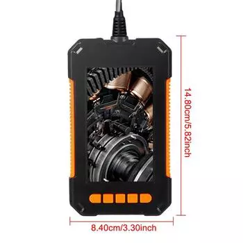 8 мм камера P40 автомобильные диагностические инструменты 2 м/5 м кабель промышленный эндоскоп 4,3-дюймовый IPS экран 1920*1080P HD IP67 водонепроницаемый 2600 мАч