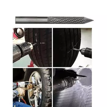 8 мм карбидный резак для шин, развертка, ремонт проколов в шинах, резак для ремонта шин, новые детали, аксессуары 8 мм*104 мм CHINA