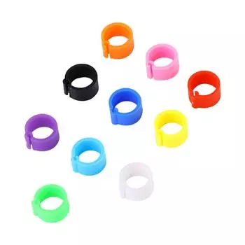 8 мм легко снимаются пластиковые птички товары для животных клипсы кольца цвет случайный кольца для ног птицы голубь разноцветный