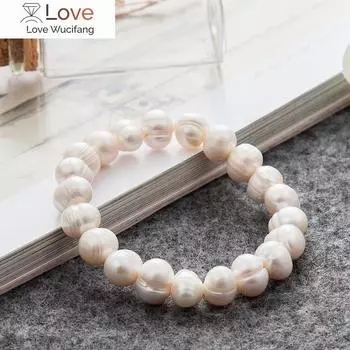 8 мм модный женский жемчужный браслет с подвесками, цепочка из натурального пресноводного жемчуга, браслет для женщин, ювелирные изделия, подарок, браслеты Mujer Moda розовый