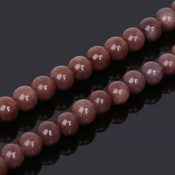 8 мм натуральный клубничный кварц круглые свободные бусины для изготовления ювелирных изделий своими руками ожерелье браслет серьги 8mm approx 48pcs коричневый
