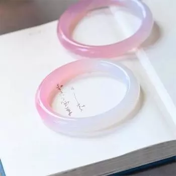 8 мм натуральный ледяной розовый халцедон браслет модный агатовый браслет с подвесками на руку женский подарок 54MM