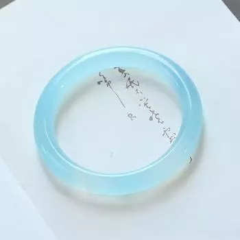 8 мм натуральный ледяной вид лазурный замороженный халцедон браслет модный шарм изумрудный браслет для рук женский подарок 54MM