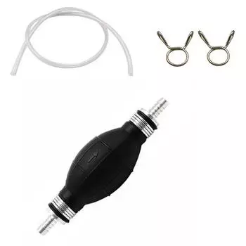 8 мм ручной насос для перекачки воды и бензина со шлангом 1 м и 0,8 м для автомобиля, лодки, морского подвесного двигателя для перекачки масла, дизельного топлива