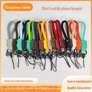 8 мм шнурок из натуральной кожи для мобильного телефона и ключей - унисекс, однотонный, прочный, модный ручной аксессуар для отдыха на природе темно-зеленого