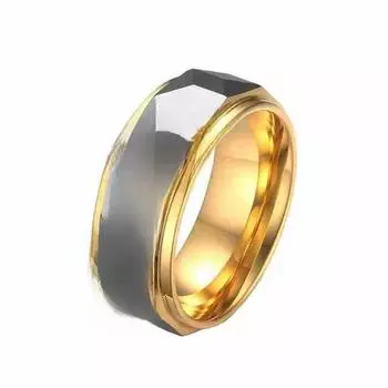 8 мм золотое кольцо из вольфрамовой стали для мужчин - ювелирные изделия в корейском стиле Number 8