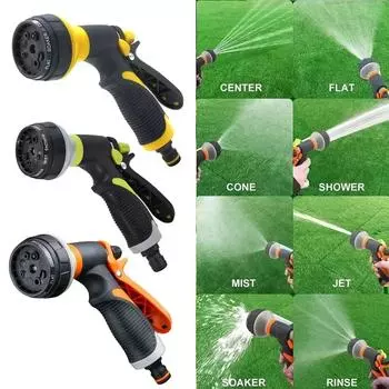 8 моделей садовый водяной пистолет шланг насадка многофункциональная бытовая мойка автомобиля двор распылитель воды труба трубка насадка инструменты для полива