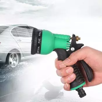 8 моделей водяной пистолет высокого давления шланговая насадка для мойки автомобилей уборка газона полив двора распылитель садовый ирригационный инструмент оранжевый