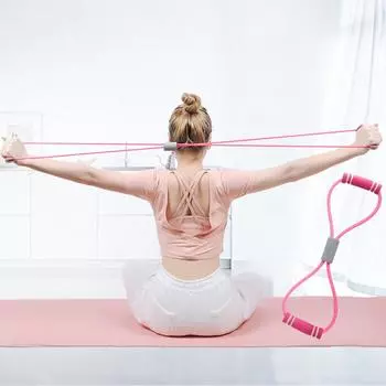 8-образные эспандеры для спортивных тренировок, эластичная лента для дома, йога, фитнес, резиновая веревка, тренировочные упражнения, тренажерное оборудование