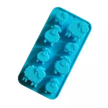 8 отверстий EID Mubarak Ramadan Animal Sheep Chocolate Form Силиконовая форма для конфет, печенья, желе, пудинга, кубиков льда, кондитерских изделий, инструментов для выпечки