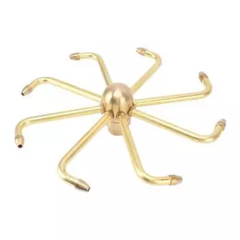 8 отверстий фонтанные насадки латунная мельница вращающаяся фонтанная головка распыления воды для каменистого пруда с рыбой ландшафт G1in G1in