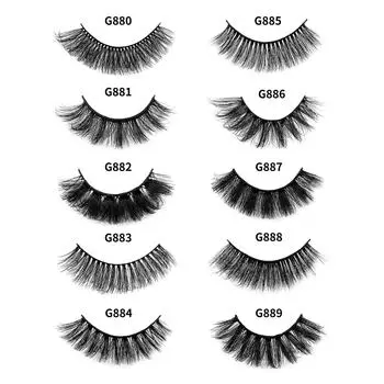 8 Pairs 3D Lashes Natural False Eyelashes Dramatic Volume False Lashes Makeup Eyelash Extension Eyelashes for Women Girl G885