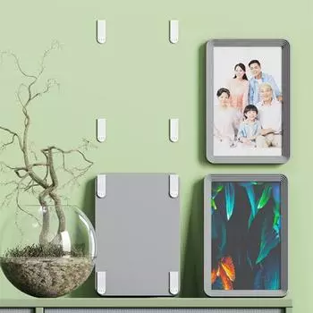 8 пар бесшовных самоклеящихся лент, вешалка с перфорацией, бесплатная фоторамка, настенная подвесная стойка с пряжкой, товары для дома S