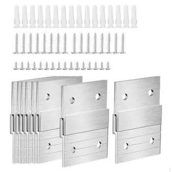 8 пар французских зажимов для вешалок для картин, настенный кронштейн, прочный алюминиевый сплав, прочный и долговечный