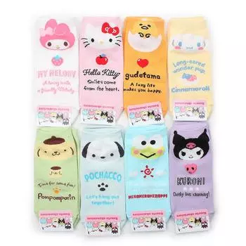 (8 пар) Официально лицензированные носки Sanrio Hello kitty my melody cinnamoroll CD18 M белый