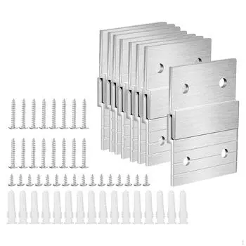 8 пар вешалок для картин с французскими планками, настенный кронштейн, прочный комплект фурнитуры для тяжелых условий эксплуатации для панелей