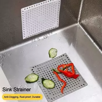 8 pcs Anti-blocking Sewer Outfall Drain Filter Accessories Floor Drain Sink Strainer Bathroom серебряный