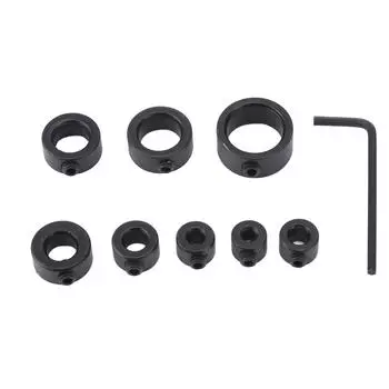 8 шт., ограничитель глубины сверления сверла от 3 до 16 мм, углеродистая сталь, предел сверления для деревообработки