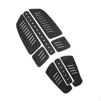 8 Pieces Deck Traction Pad Foot Tail Surfboard Pads for Standup Paddleboard