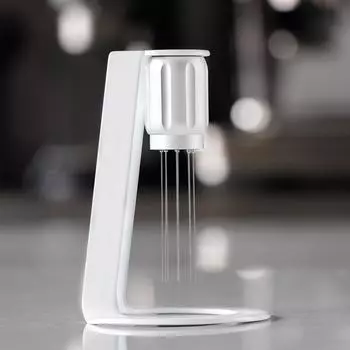 8-Pins Coffee Needle Distributor Magnetic Leveler Stirrer with Stand for Tamper Espresso Maker Barista Accessories WDT Tools чёрный