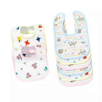 8 предметов Детский нагрудник, нагрудники для отрыжки, мягкий портативный слюнявчик для кормления, бандана, слюнявчик для девочек