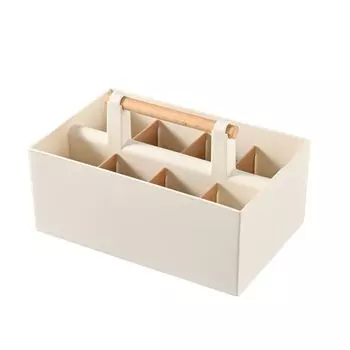 8 ячеек держатель для ручек регулируемый настольный корзина для хранения всякой всячины настольный ящик для хранения офис абрикосовый