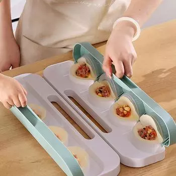8-решетчатая форма для пельменей DIY Пресс-форма для пельменей Пресс-форма для теста Экономящая труд многоразовая машина для пельменей Кухонный гаджет зелёный