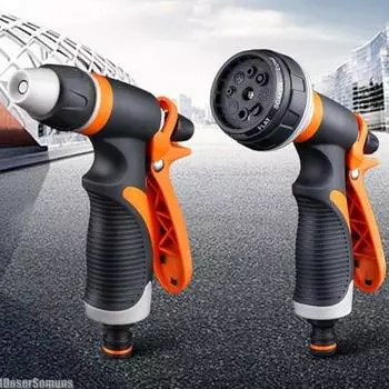 8 режимов распыления, садовый шланг высокого давления, распылитель, полив газона, многофункциональная мойка автомобиля, прочный ручной душ для домашних животных