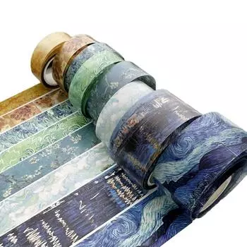 8 рулонов бумажных наклеек маскировочных лент в китайском стиле декоративная лента для подарочной упаковки Style B